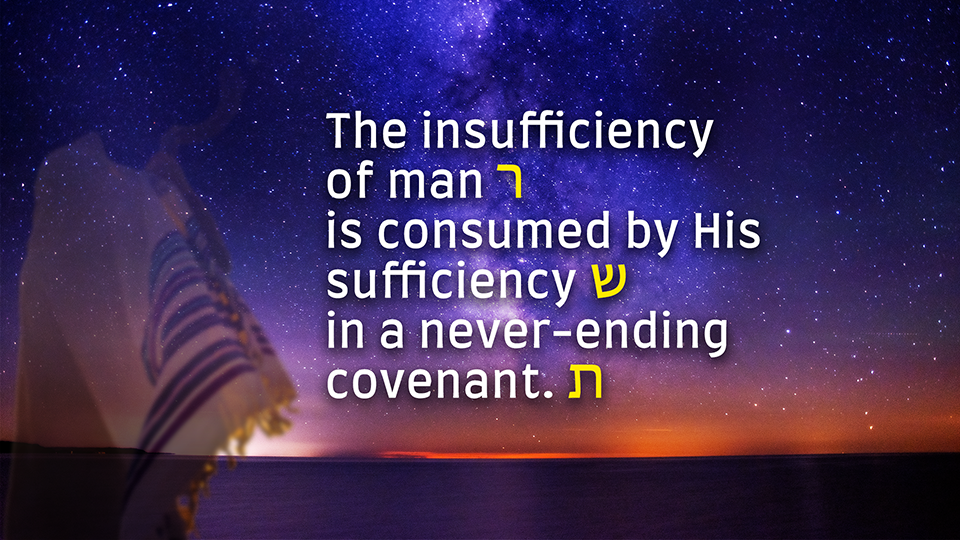 Hebrew sentence about God's covenant